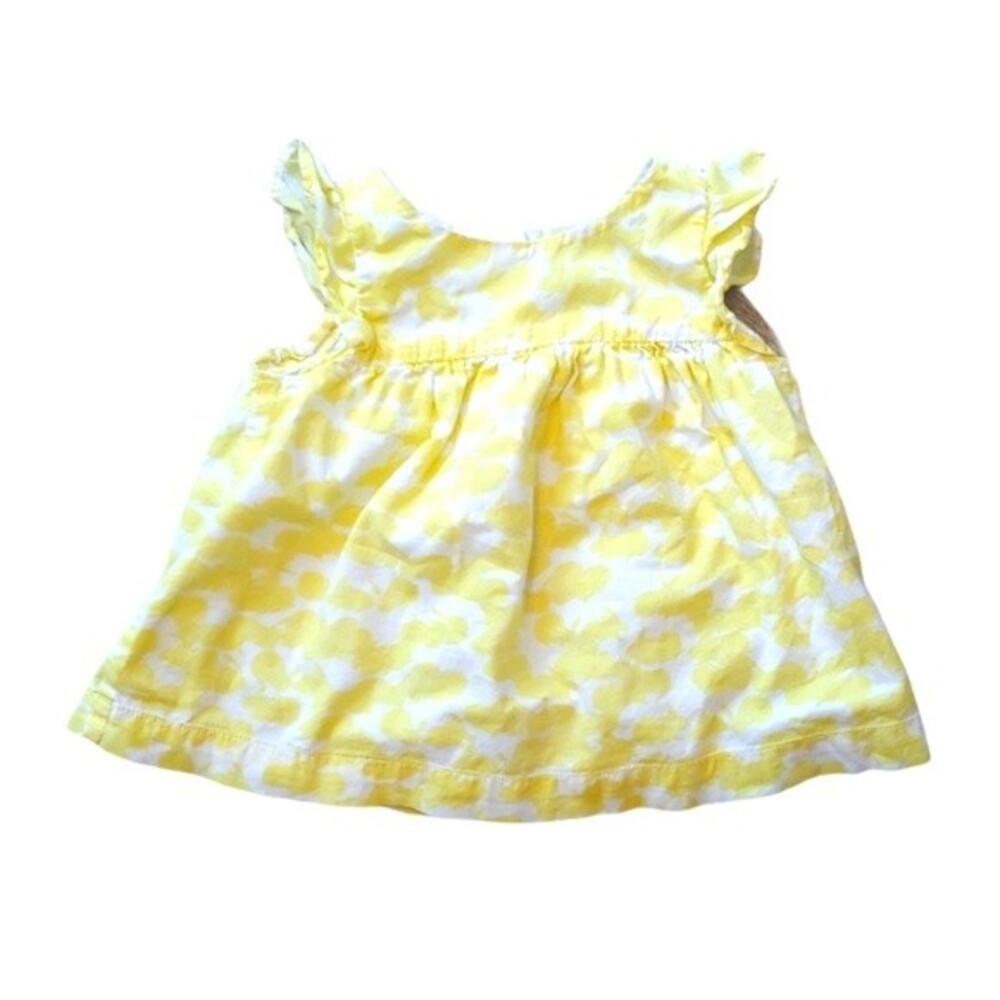 Baby Gap Yellow Bunny Print Top 12-18 Months